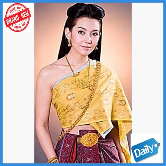 Thai Traditional Metal Belt Adjustable 40 Inches Wedding Festival Accessory